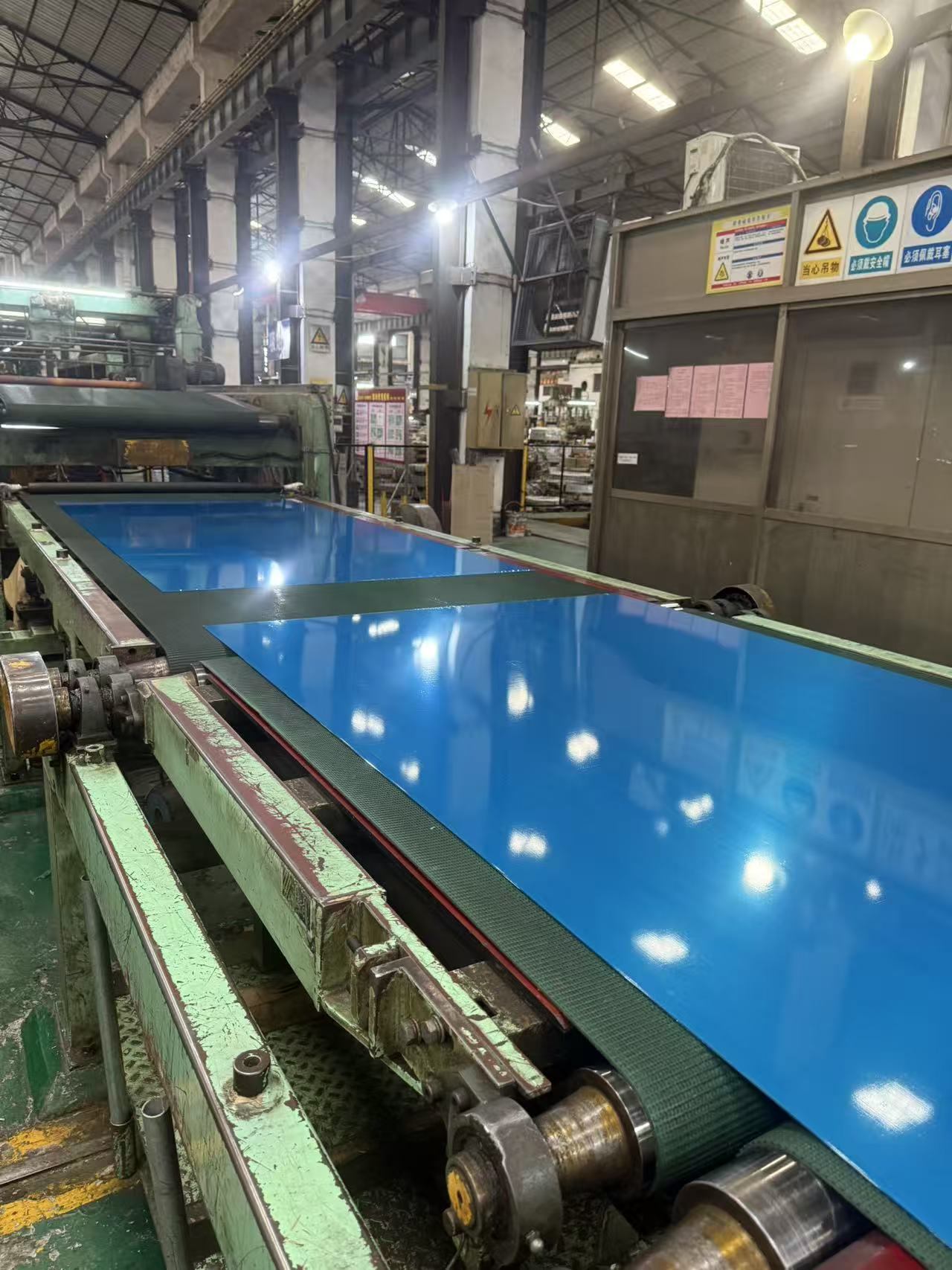 高鋅層鍍鋅板覆膜開平加工（保護(hù)板面）